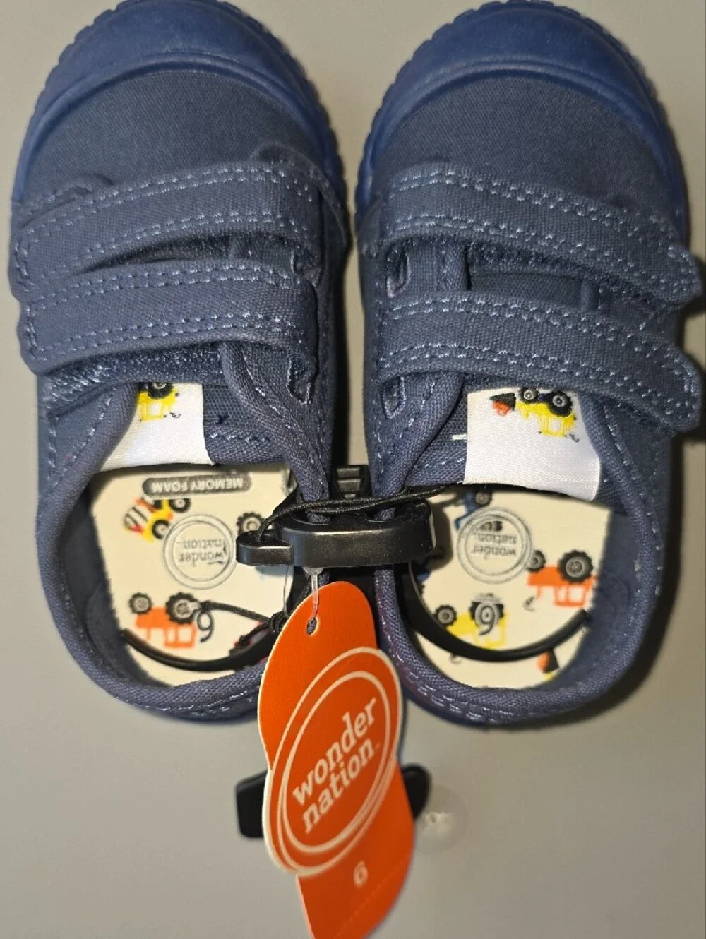 Wonder Nation Toddler Boys Two-Strap Bump Toe Sneakers